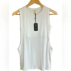 Articles of Society Women's XS, M Oversized Sleeveless Armhole Tank Top White